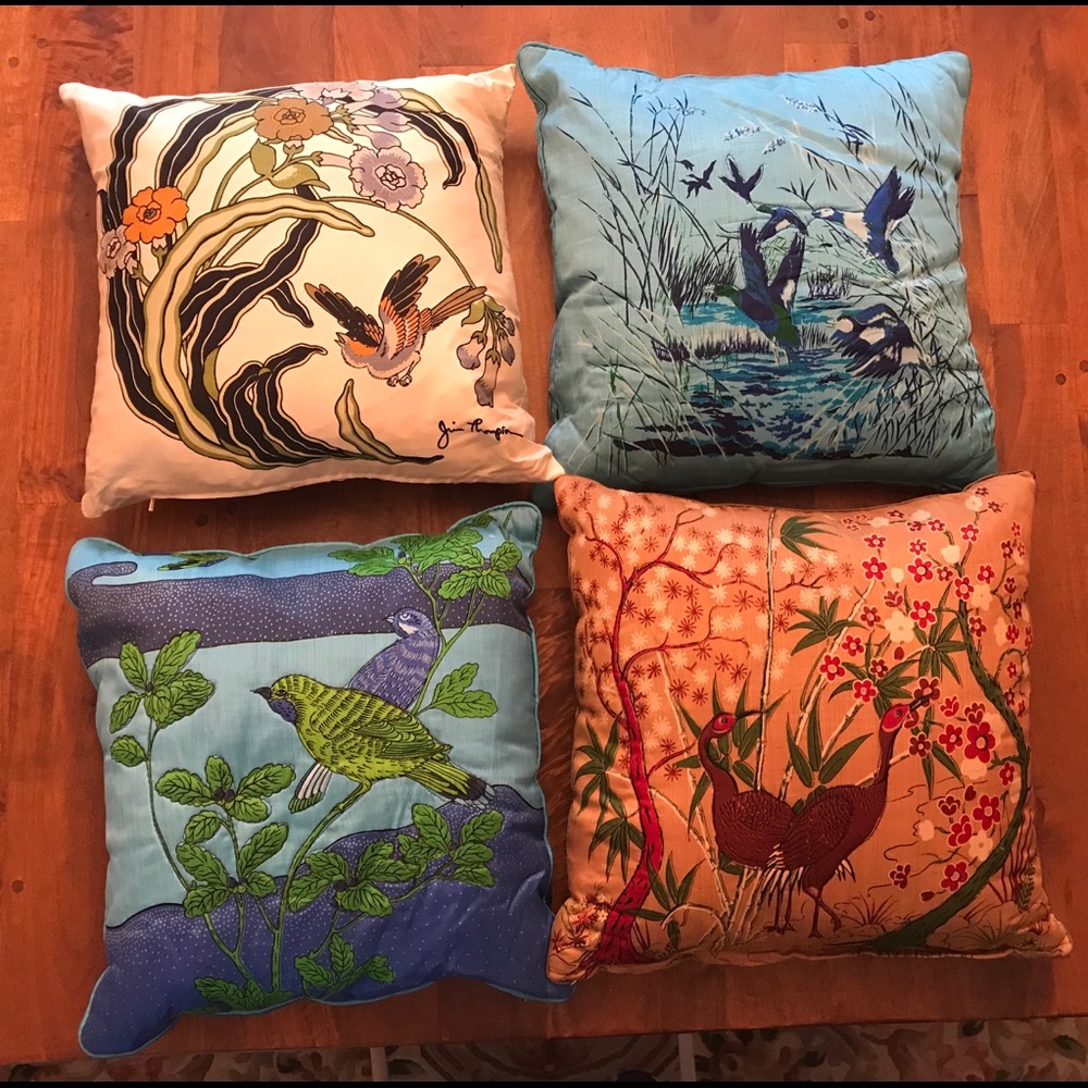 Silk Throw Pillows from Singapore - Down Inserts